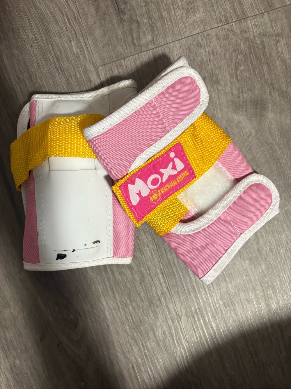 Moxi Pink & Yellow Protective Wrist Guards